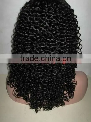 3/4 hair wig,16'',1B#,straight,100% human hair wig accept paypal payment