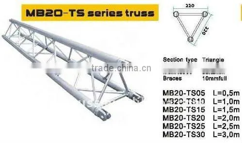 Aluminum Alloy MB20-TS Triangle Portable DJ Truss