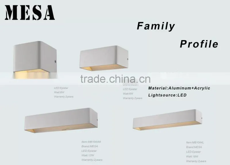CE ROHS bedside lamp wall mount