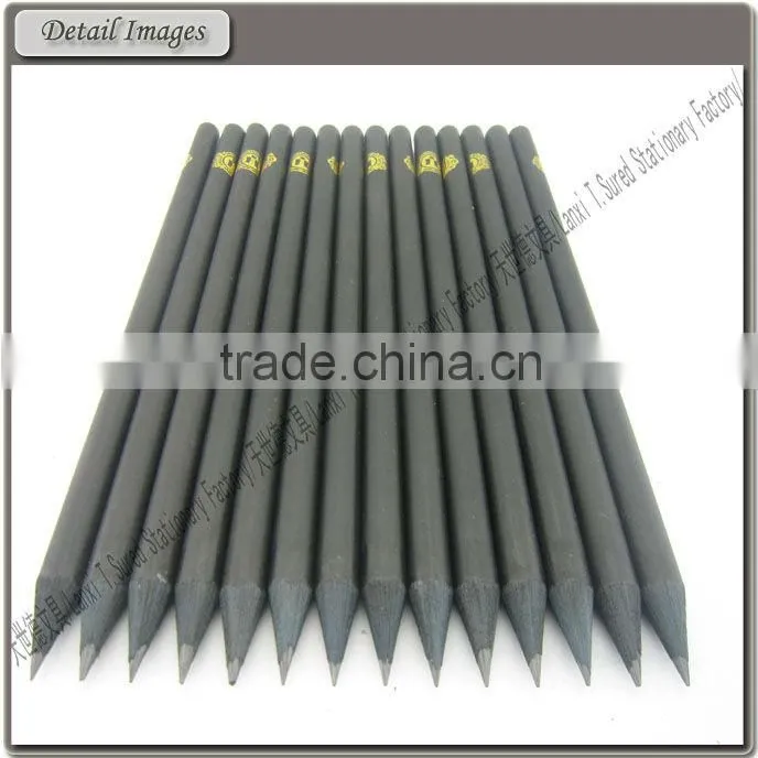 Round Painting Black Wood HB Pencil In Bulk