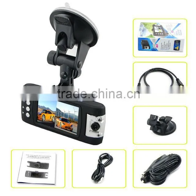 Hot sale 2.7 inch 1080P display Dual channel car dvr