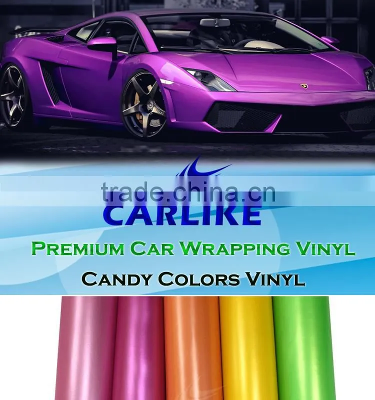 Hot Sell CARLIKE Brand Matt And Glossy Candy Car Wrap Film