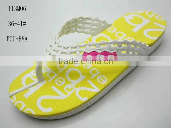 Hot Selling Slippers 2014 Eva Flipflops Welcome