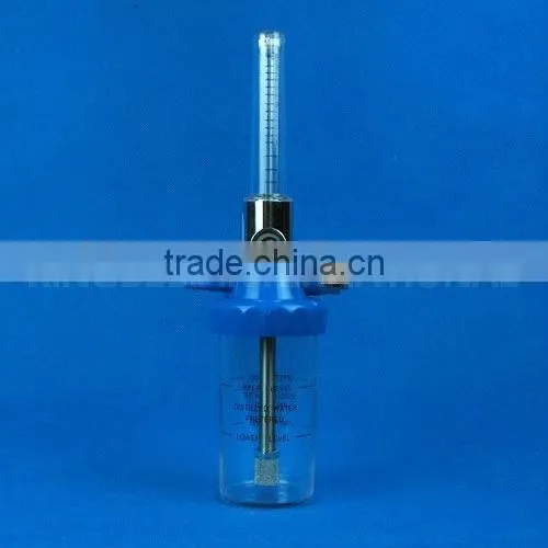 medical oxygen flow meter with humidifier