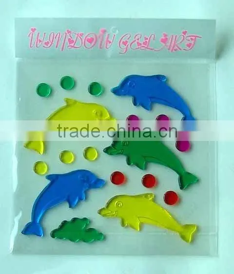 kids cute puffy stickers/promotional gift room decoration 3D puffy sticker