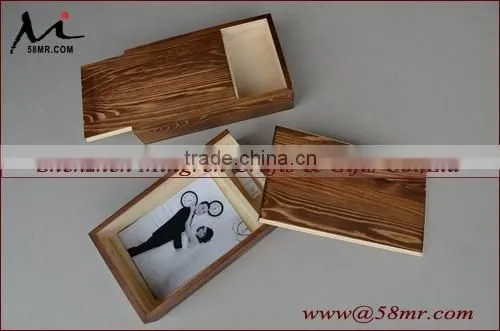 Wood Photo Storage Gift Box with USB Box