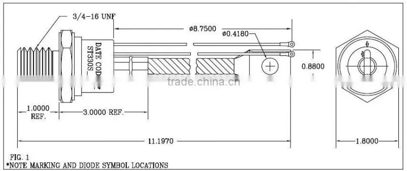 50 mA diode 100 m7 stud