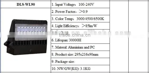 24w aluminum alloy exterior stair led wall light