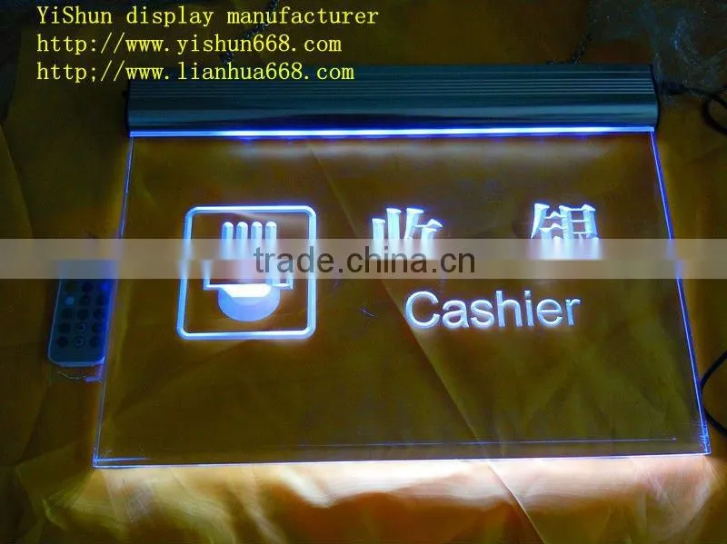 LED acrylic Shopping guide signs