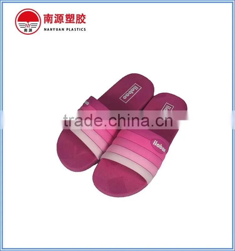 PVC rainbow strap fashion slipper for lady