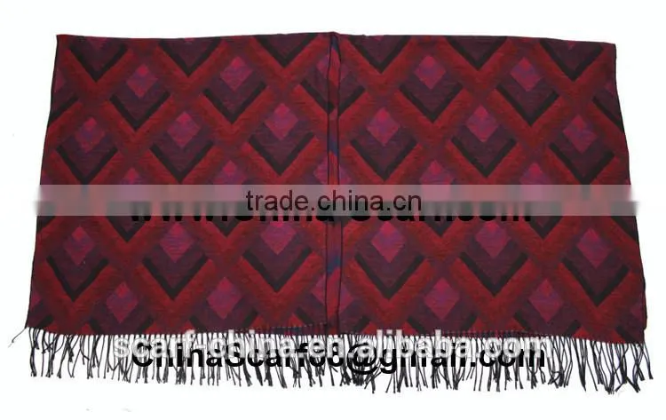 Wholesale fringed wool scarf