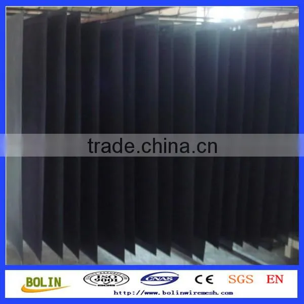 (factory)black coated 316 bulletproof security wire mesh door screen