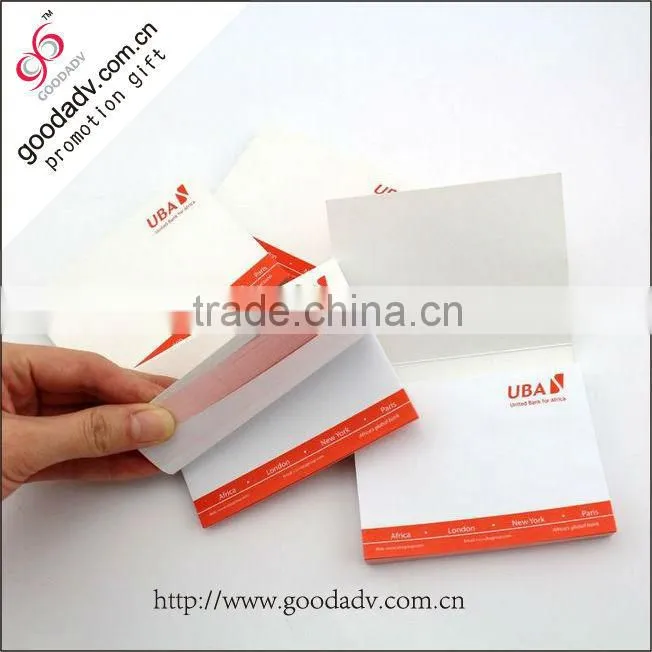 Eco-friendly various design advertising paper custom memo pad