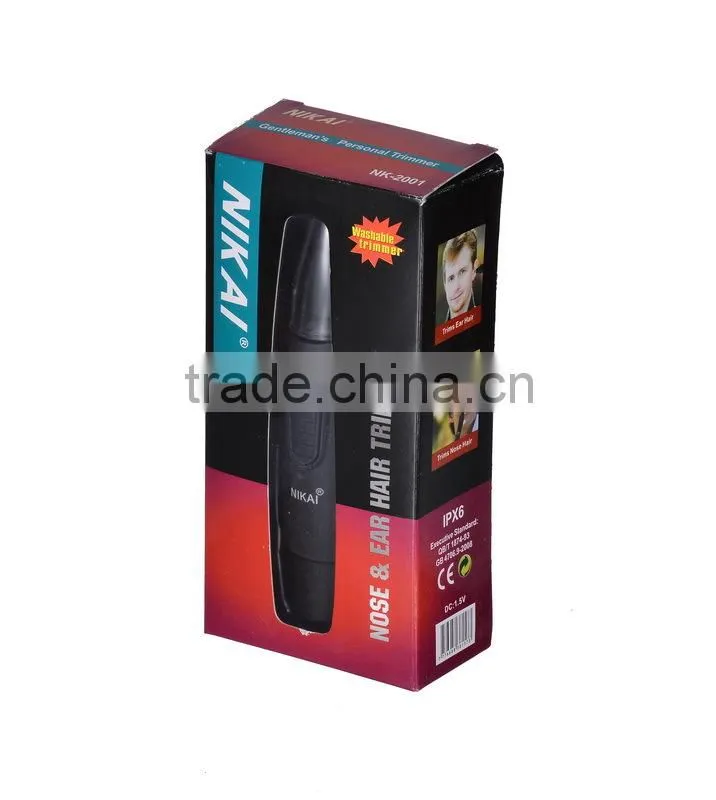 Cheapest battery opaterd manual mini electric nose hair trimmer