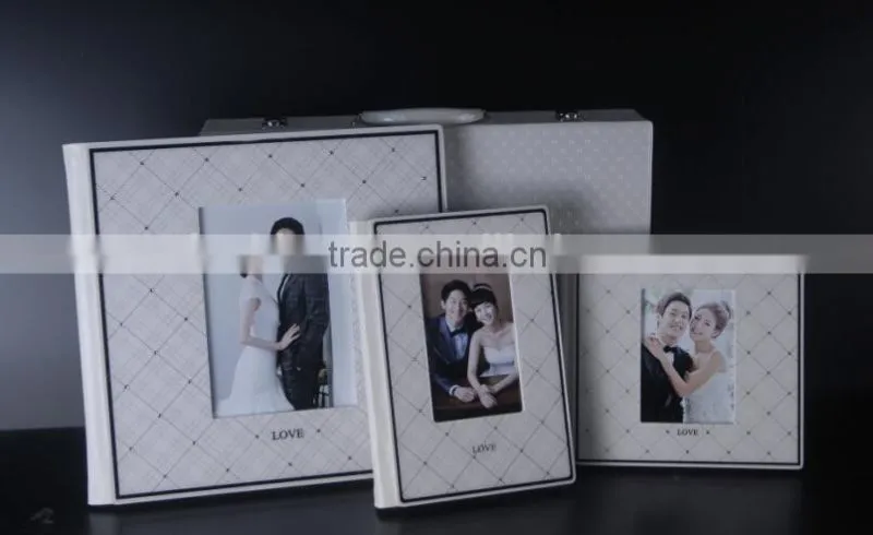 wodden frame wedding album photo case