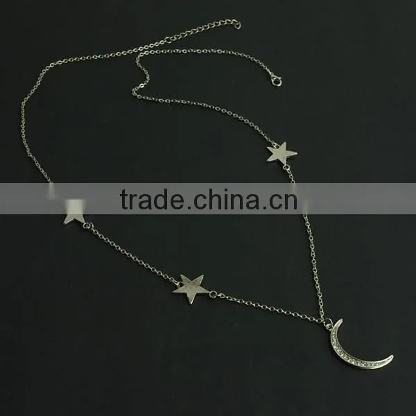 moon star cheap necklace chain types, necklace chain design
