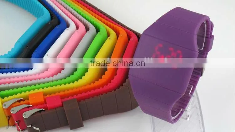 new 2013 Airplane silicone LED watches men with changing colorful lights