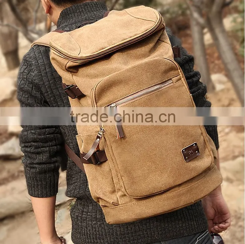 Factory Wholesale Large Capacity Climbing Mountaineering Hiking Outdoor Sport CanvasBackpack