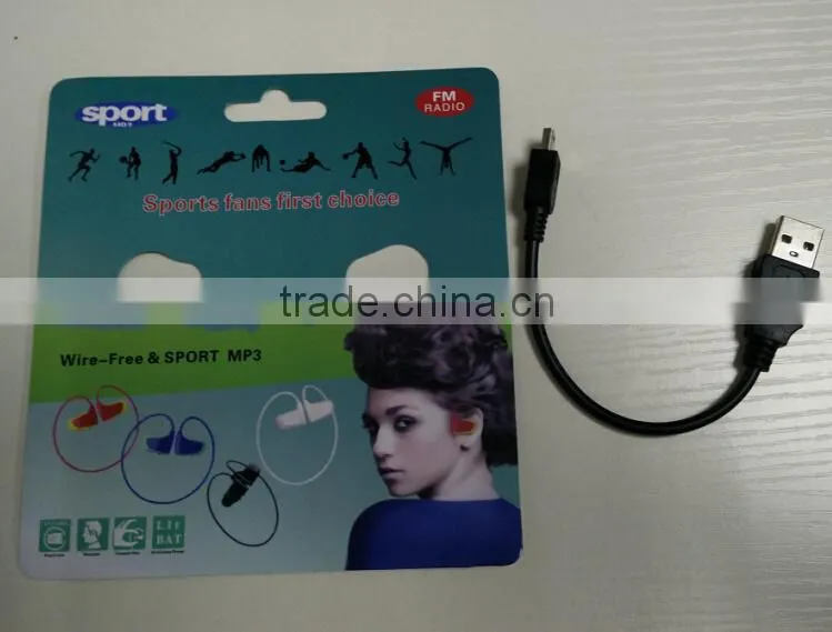 High quality fashion mp3 player 8gb sport mp3 headphone / headset with fm radio