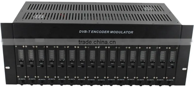 HD DVB-C Qam Modulator RCA to RF Modulator HD DVB-T Modulator 16x1