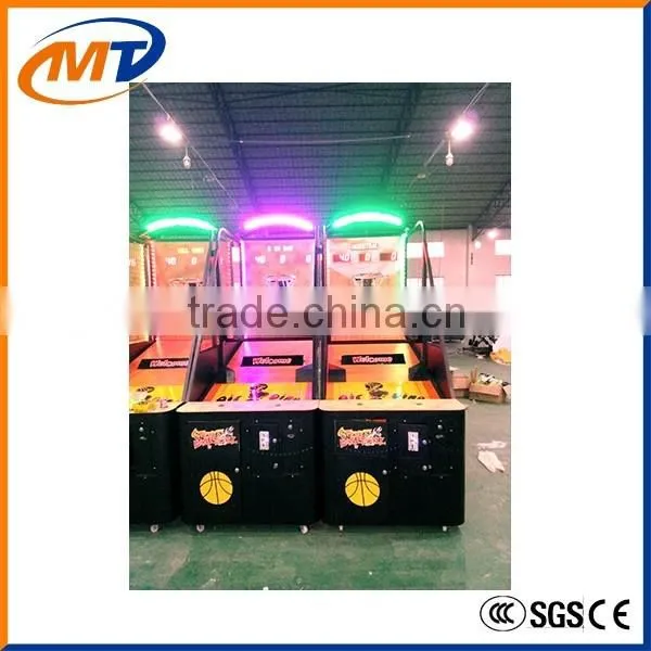 Sport equipment Crazy shooting coin operated arcade basketball game machine, amusement machines for sale