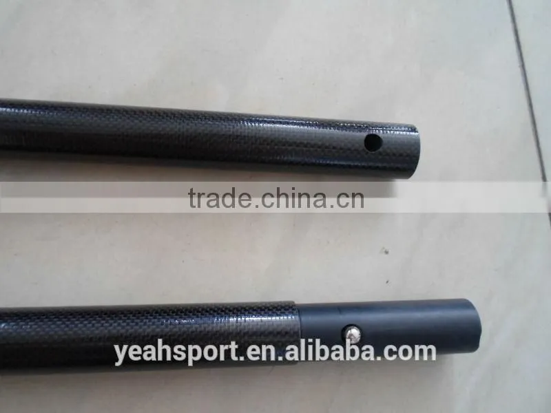 Customized durable detachable carbon kayak paddle