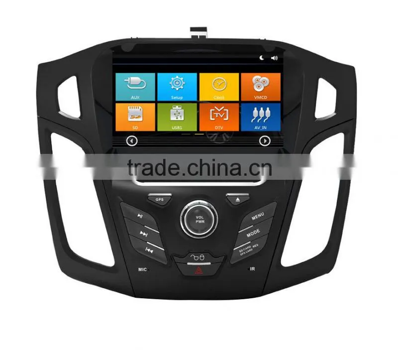 Wholesale car fm radios audio multimidea player car dvd gps navigation for Ford focus 2012 support Phone 3G DVR SWC BT