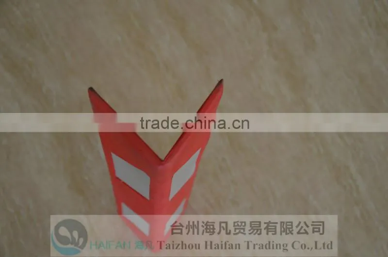 600*100*8mm red EVA wall corner guard for underground garage/ EVA high visibility colourful corner guard for parking safety