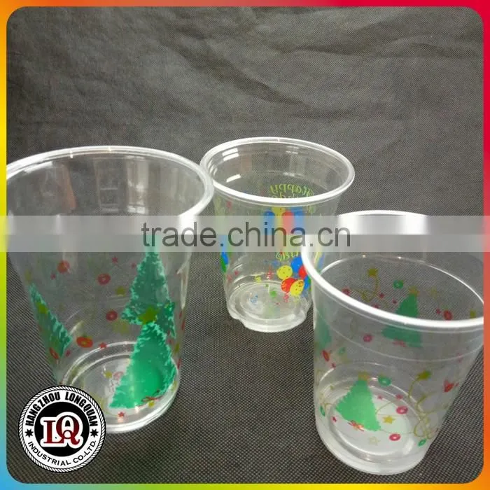 Cartoon Printing Disposable Plastic PET Cups