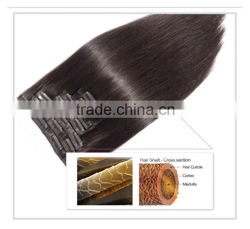 cheap hair extensions clip in full head, hair extension clip in human hair