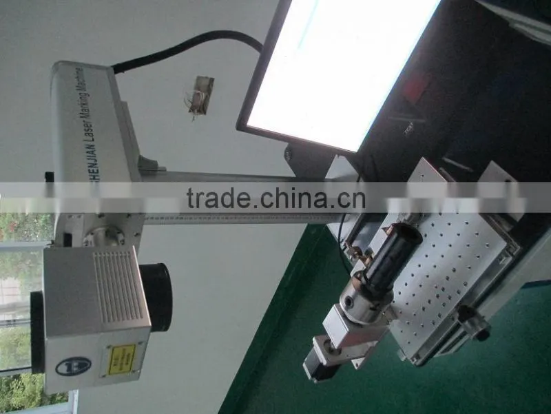 10W/20W Fiber laser marking machine with rotation chuck