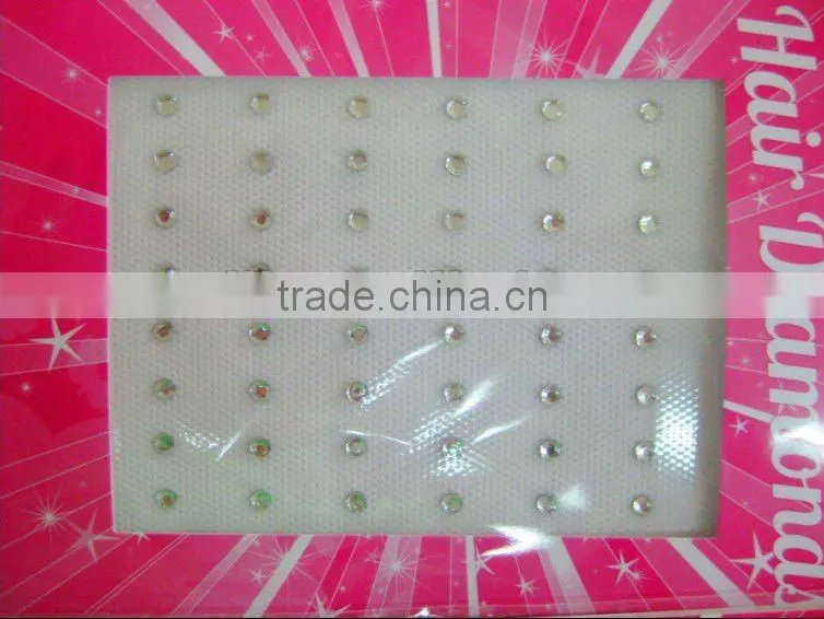 fashion rhinestone hair bling crystal iron in hair crystals