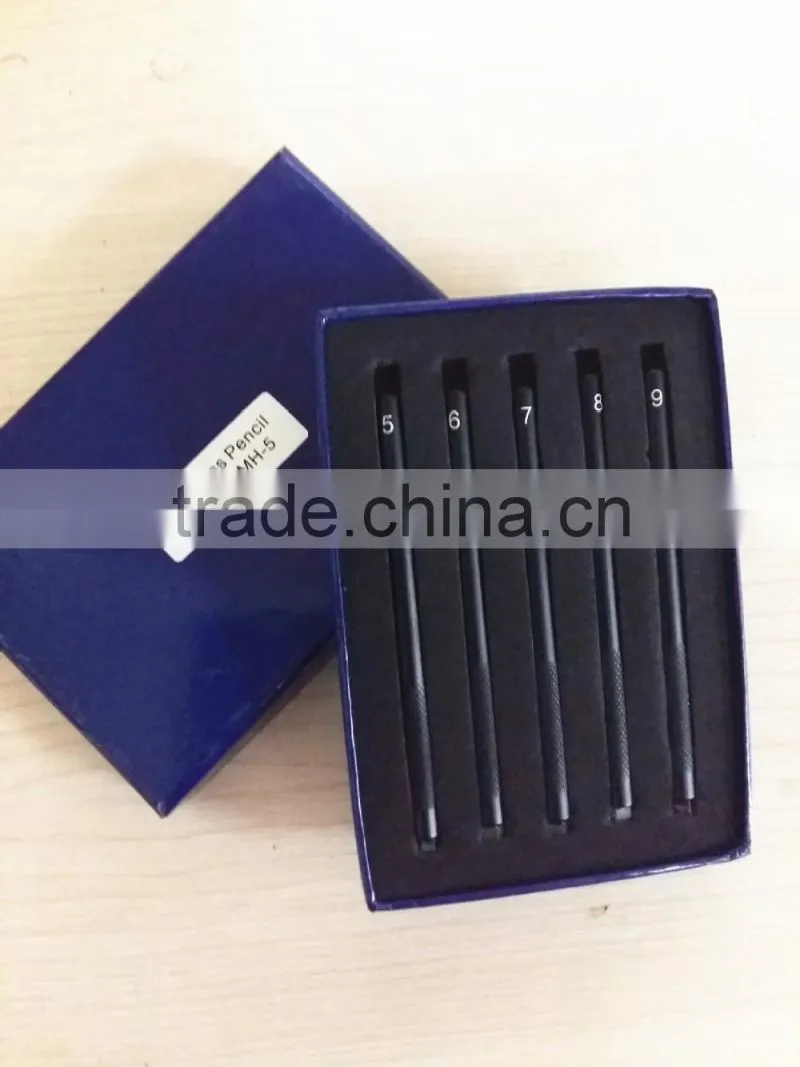 Gem Hardness Pencil Set with 5 Pieces of Standard Hardness Testing Pencils