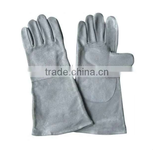 cow split leather welding glove