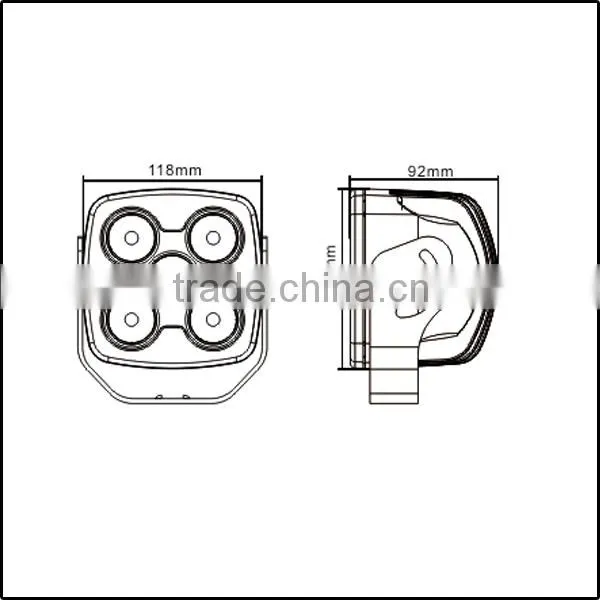 50w CREE led light bar RGD 1053 .flood beam led light.20 degree spot beam led work light for all cars