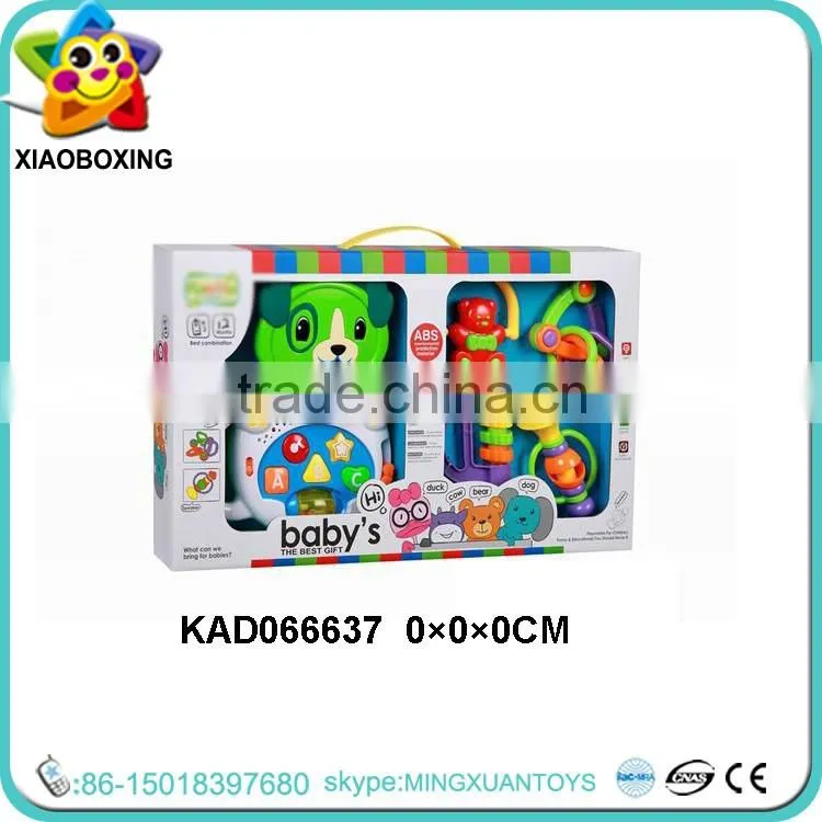 Wholesale educational toy children learning aids baby rattle set