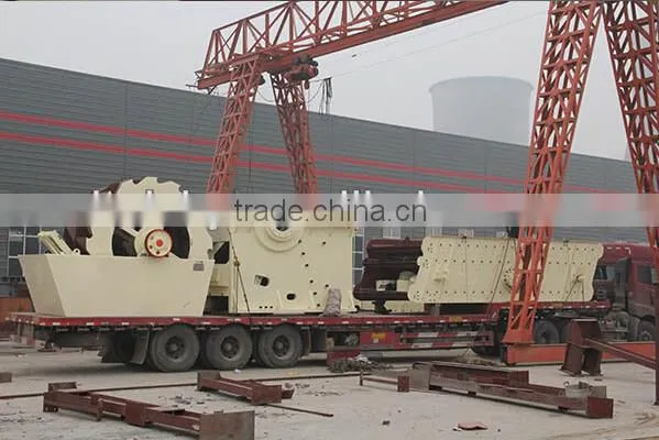 Sand washing machine separating powder soil from dinas