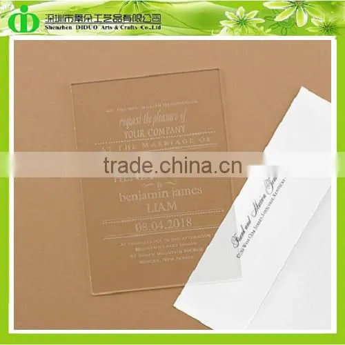 DDI-C022 Trade Assurance Hot Sales Unique Wedding Invitation Cards