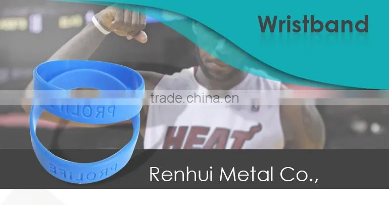 2016 wholsale durable custom silicone wristband