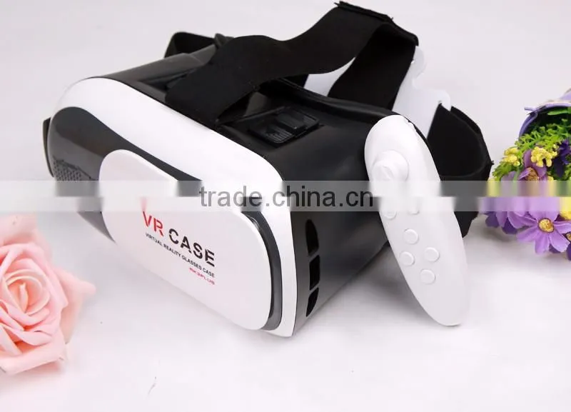VR BOX Virtual reality headset 3D Glasses VR Google Cardboard Glasses For iPhone For Samsung 3D Video Glasses+Game Controller