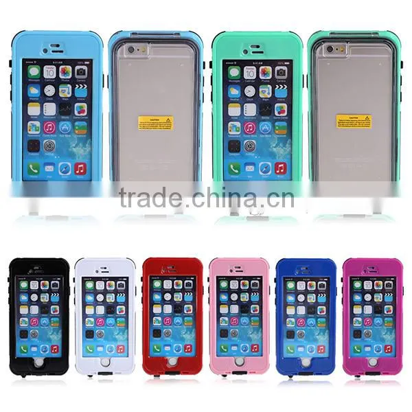 Red for iPhone 6 Waterproof Case Cover Fingerprint Touch ID 9 Colors for Your Choose