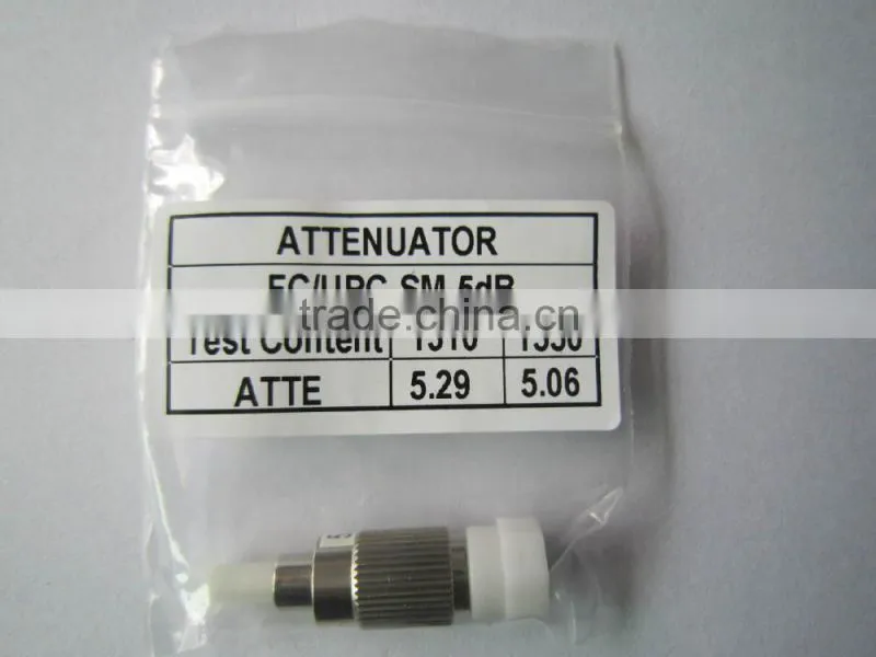 fiber optic fixed attenuator for optical fiber connect made in china