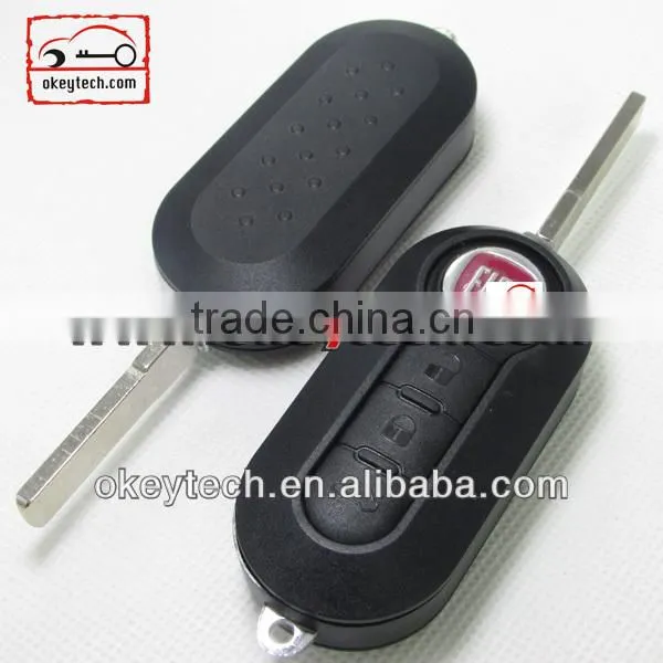 Best price car key cover Fiat key cover 3 button remote key shell for shell key fiat 500 key for fiat key cover