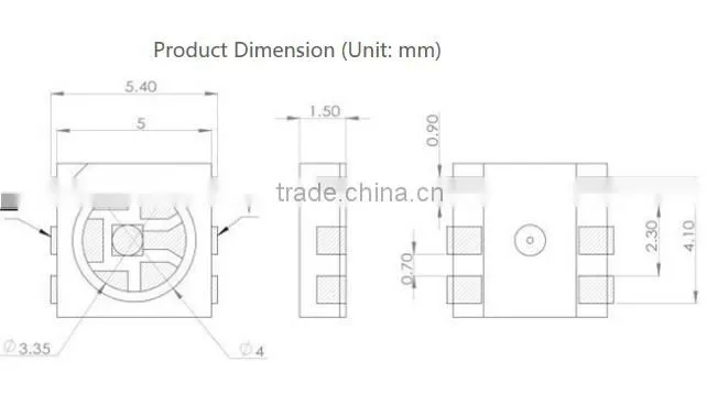 High quality SMD Ceramics 5050 Package For water purification 265nm 280nm 310nm