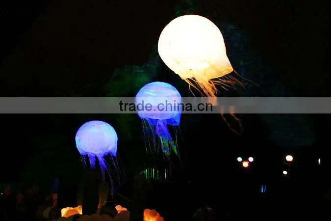 party decorations with inflatable jellyfish