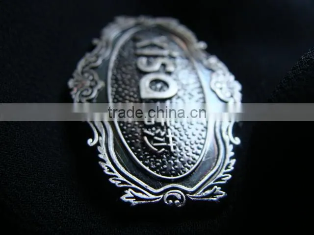 Hot selling custom metal logo plate for handbags