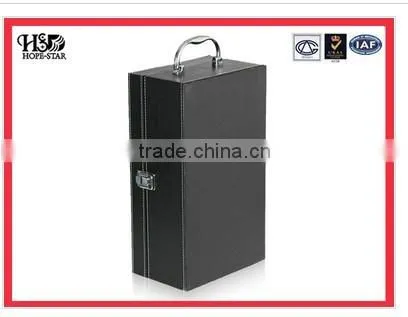 mental lock 2 bottle pack pu wedding wine box