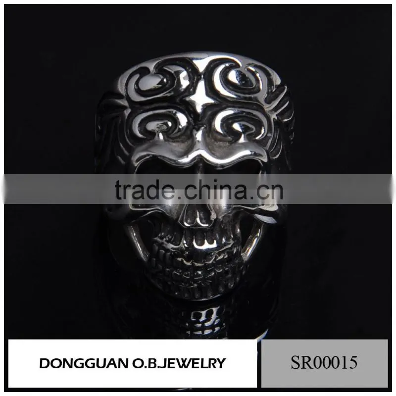Classic Men's Jewelry Ring Stainless Steel Jewelry/men's Wedding Skull Ring