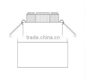 crystal ceiling led lamp 3w led ceiling light dimmable