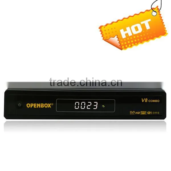 manufacture HD set top box Openbox V8 Pro hd decoder in 1080P DVB-S2&T2&C twin tuner 4k google tv box satellite receiver